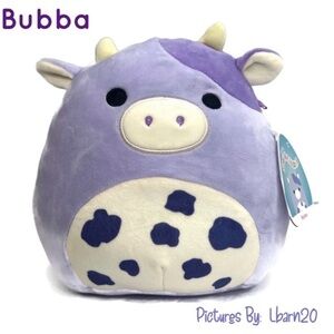 Squishmallow Bubba the Purple Cow 7.5 - 8” Rare
